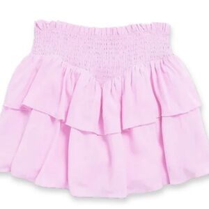 Katie J NYC Light Pink Ruffled Mini Skirt
